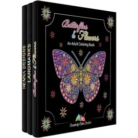 Creatively Calm Studios Adult Coloring Books Set 3 Pack